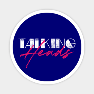 Talking Heads // Retro 80s Style Fan Art Design Magnet